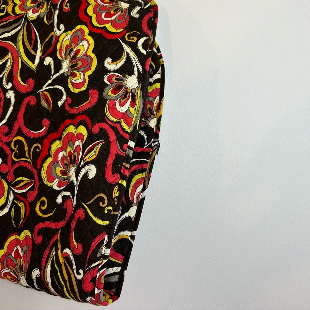 VERA BRADLEY Hanging Garment Bag - PUCCINI - Brown Pink Yellow Floral - Picture 7 of 16